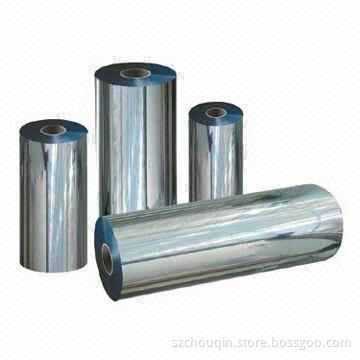 Metalized Rolling Film with Food Grade Material, Various Colors, Sizes Available